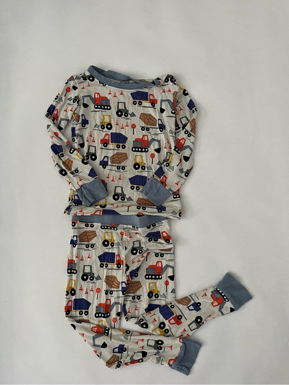 Little Sleepies 2T Pajama Construction Vehicle Print